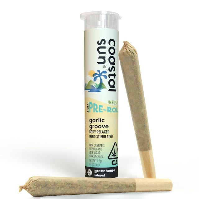 Photograph of product: Garlic Groove | Infused 0.75g Pre-Roll 2pk 1.5g