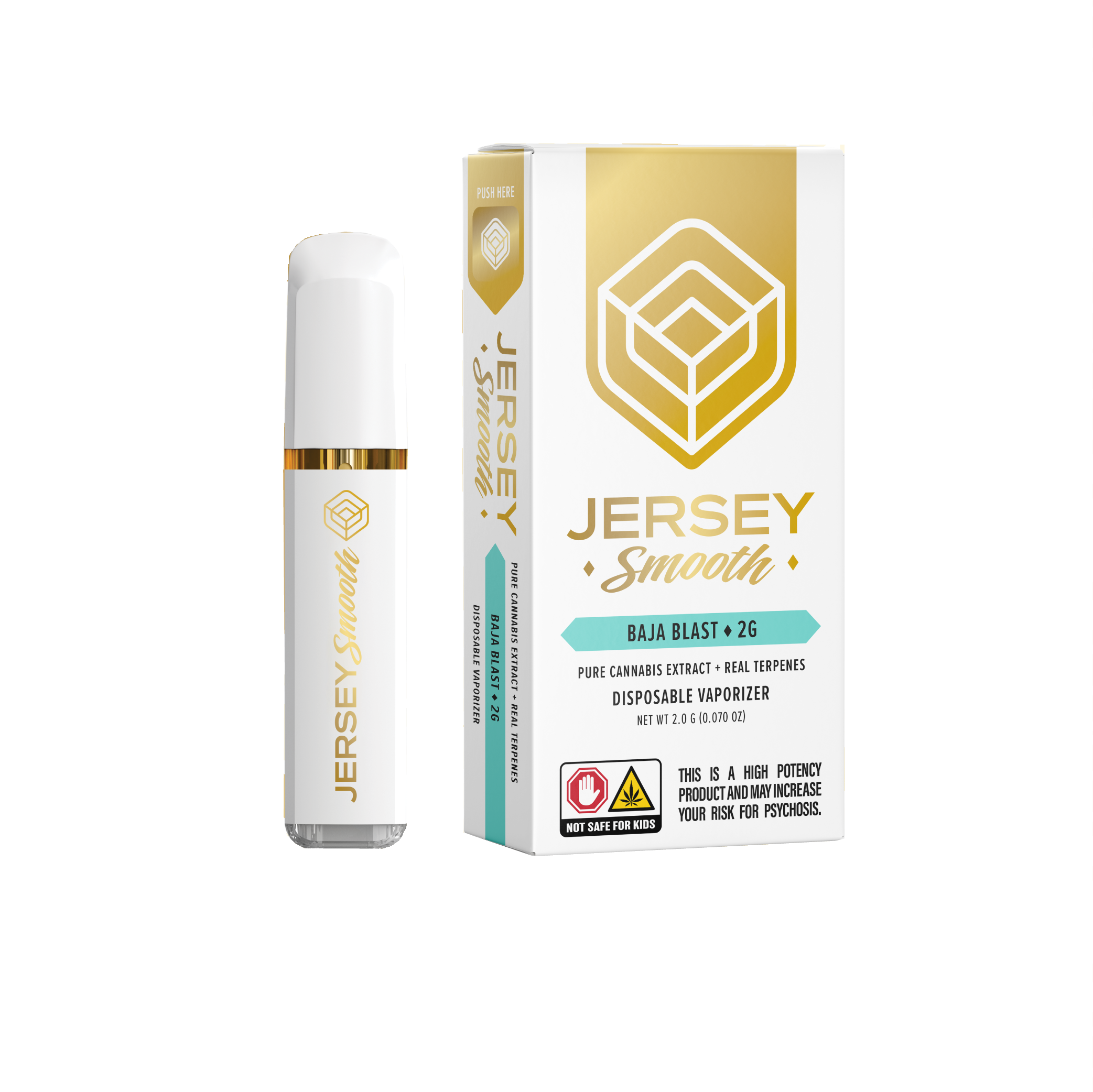 Photograph of product: Jersey Smooth | Baja Blast | 2g Disposable Cartridge