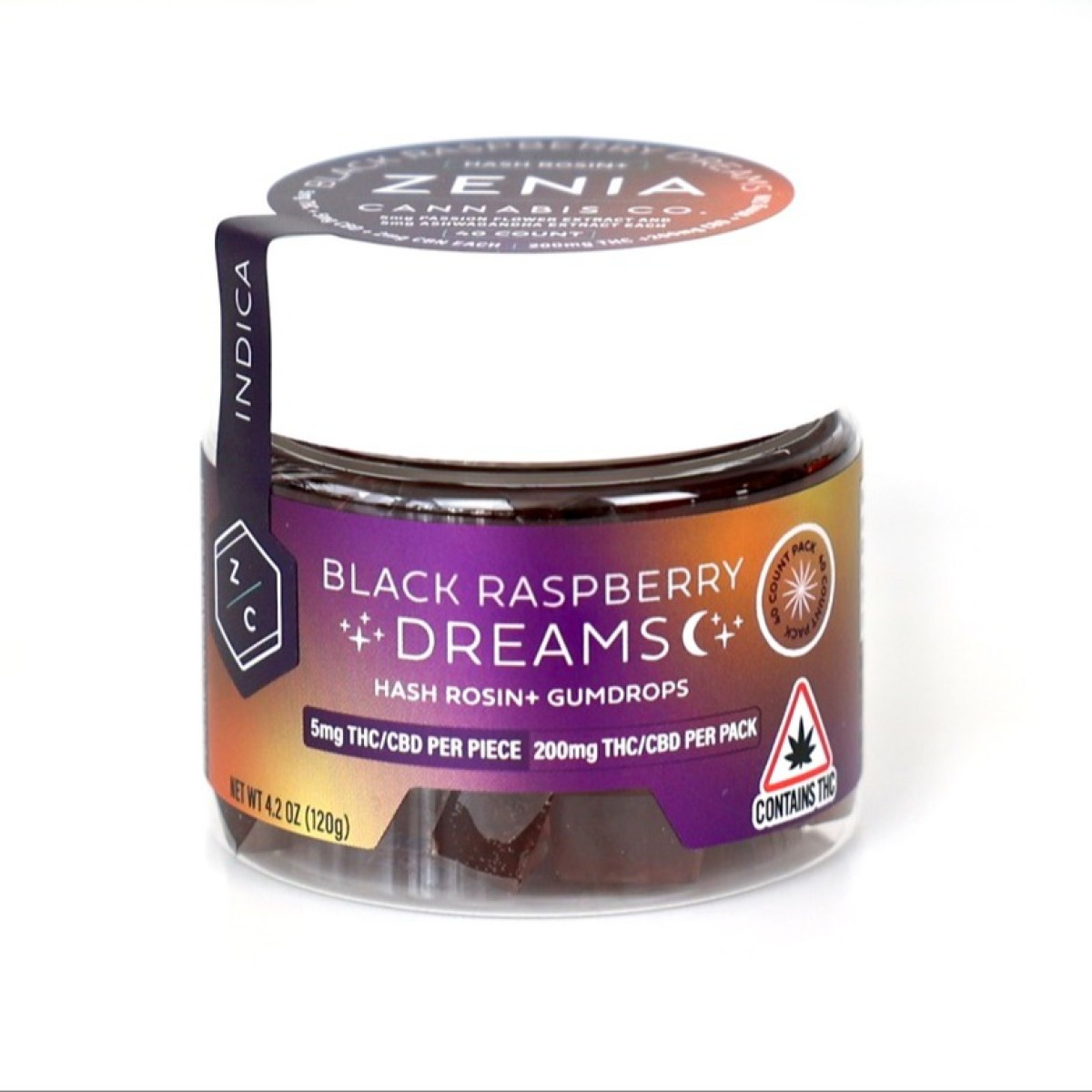 Photograph of product: Black Raspberry Dreams Gumdrop 200MG
