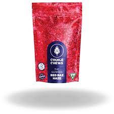 Photograph of product: Gummies - Choice - (100mg) - Red Raz Haze - (Oui'd)