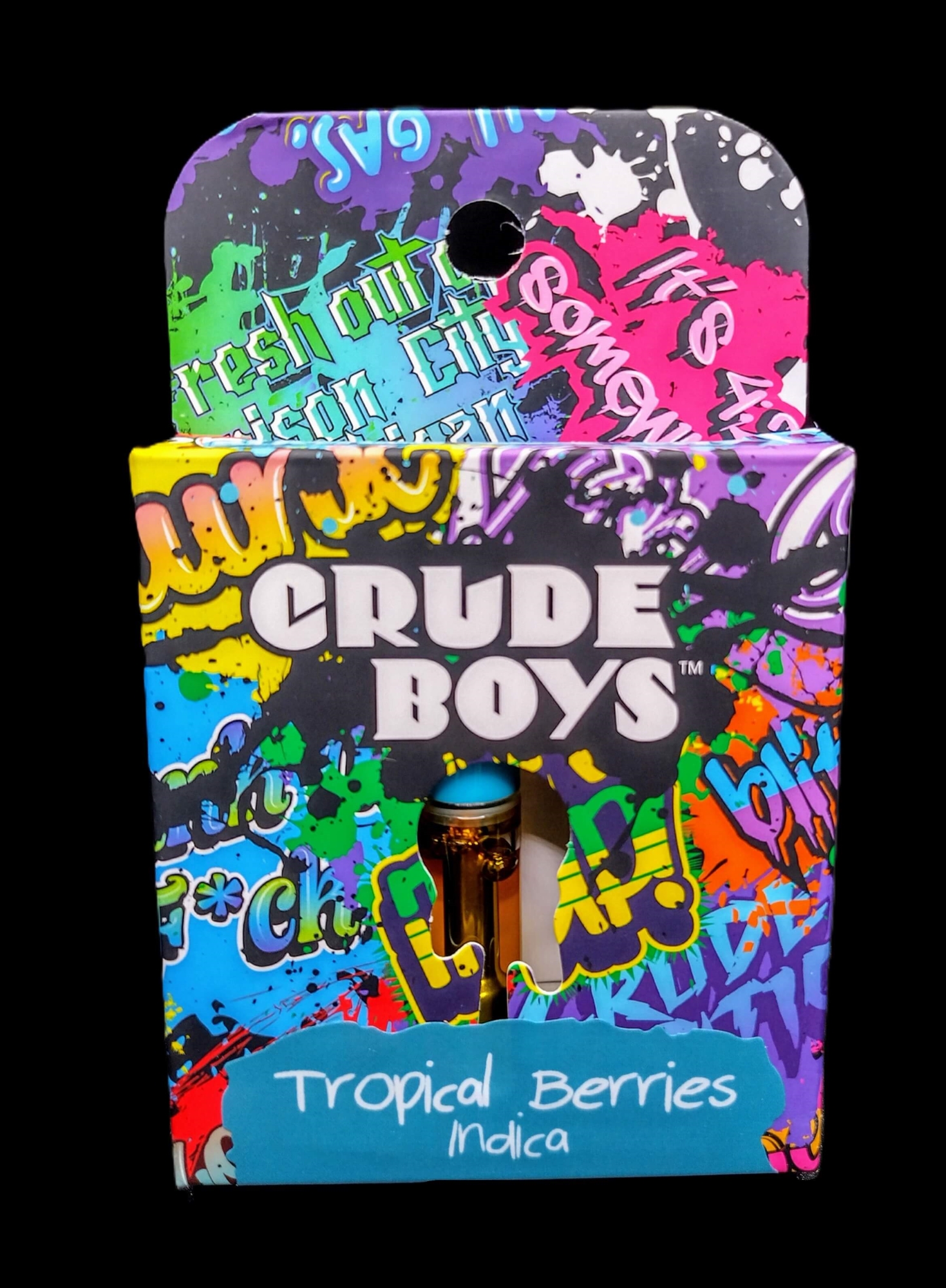 Photograph of product: Crude Boys - 1g Cartridge - Tropical Berries (Oui'd)