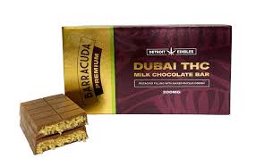Photograph of product: Detroit Edibles | Dubai Chocolate | Premium Barracuda Bar | 200mg