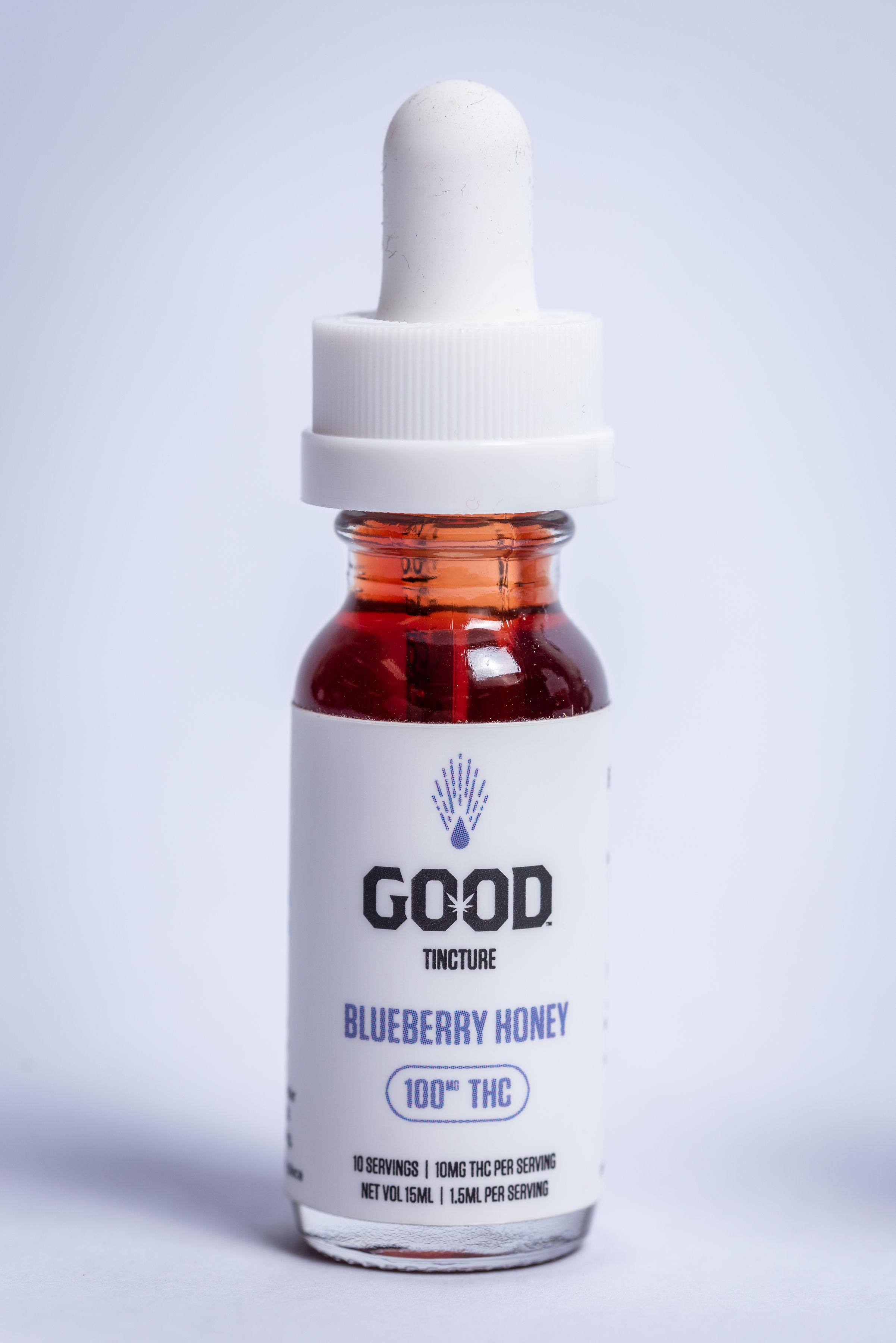 Photograph of product: GOOD Berry Tincture | 100mg | Blueberry Honey Tinc | Oui'd