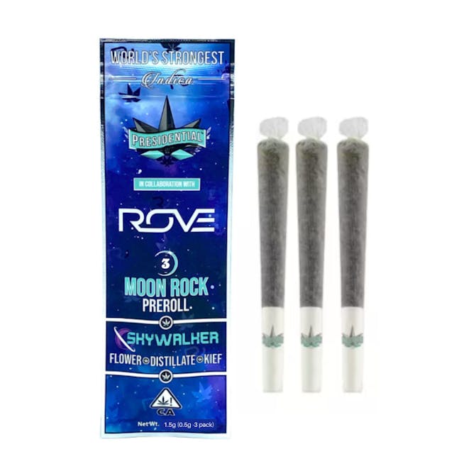 Photograph of product: Skywalker 3pk Mini Moon Rock Infused Prerolls - 
