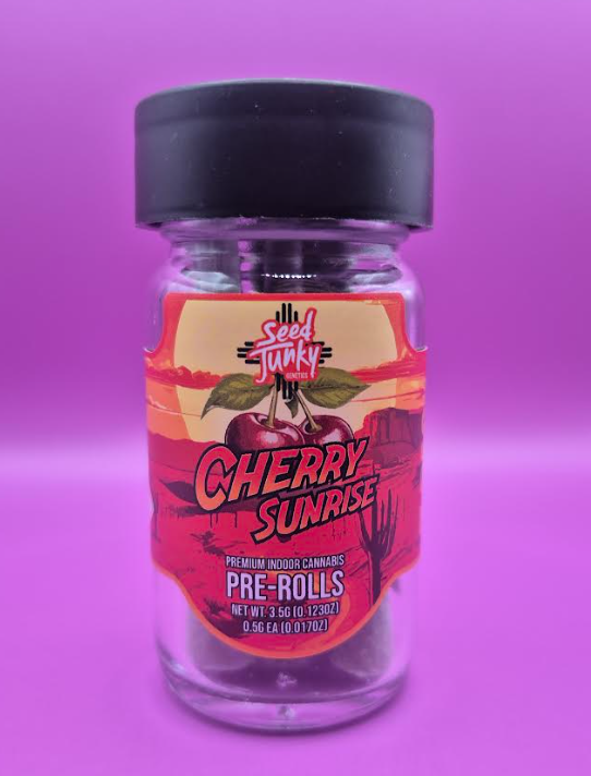 Photograph of product: 3.5g 7pk Pre-Rolls - Cherry Sunrise - Seed Junky