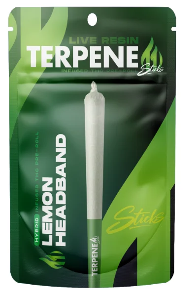 Photograph of product: Lemon Headband Live Resin Infused PR (H)