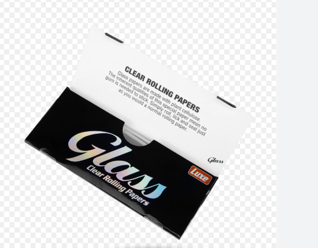 Photograph of product: Glass Clear rolling Papers| King Size