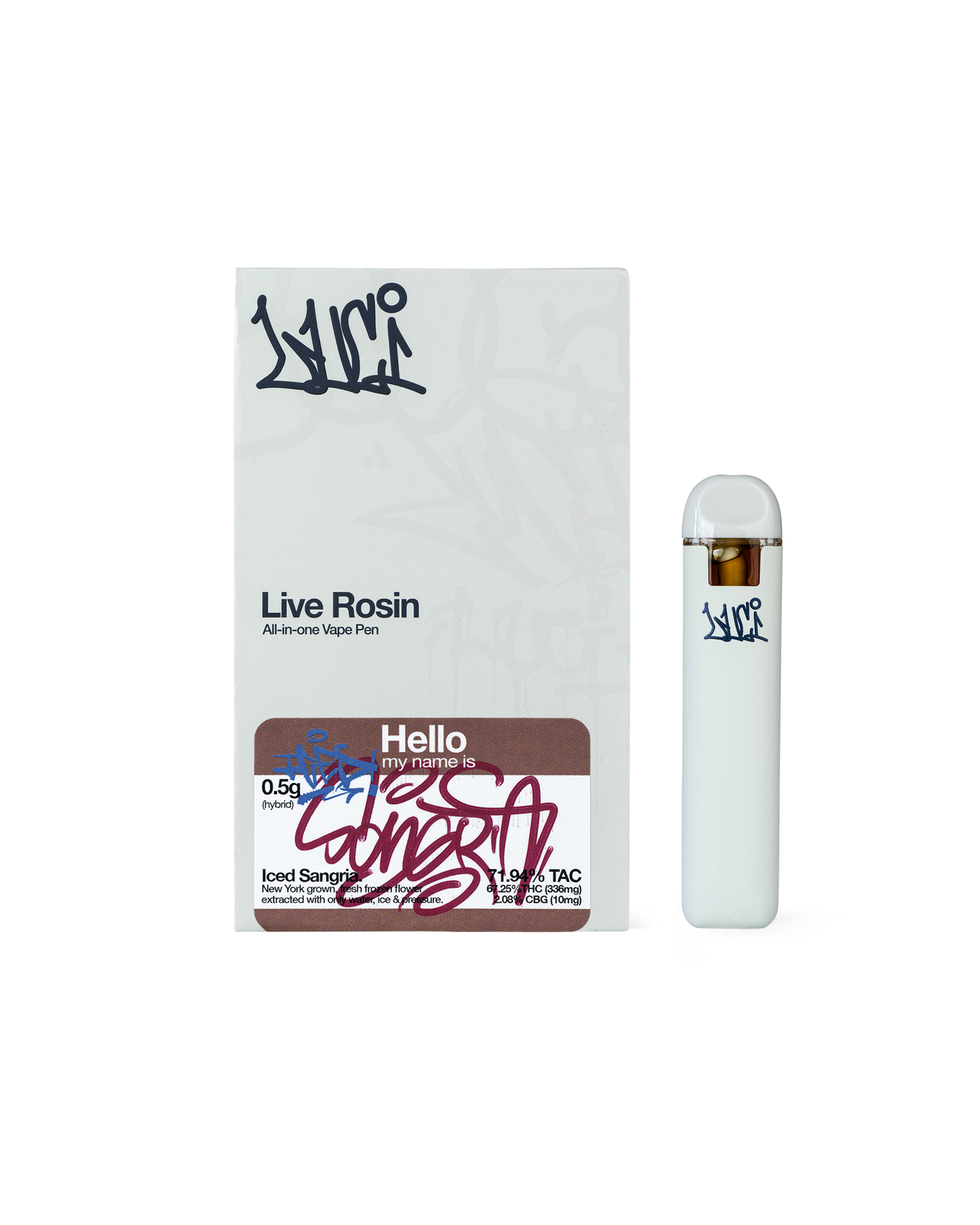 Photograph of product: Live Rosin ICED SANGRIA | .5 g AIO