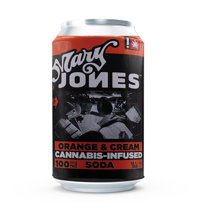 Photograph of product: Mary Jones 100mg Orange Cream Infused Soda