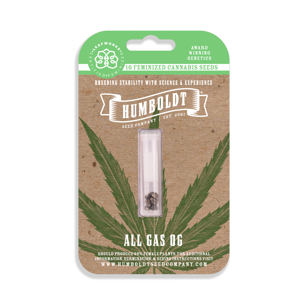 Photograph of product: Humboldt Feminized All Gas OG 5 Pack Seeds
