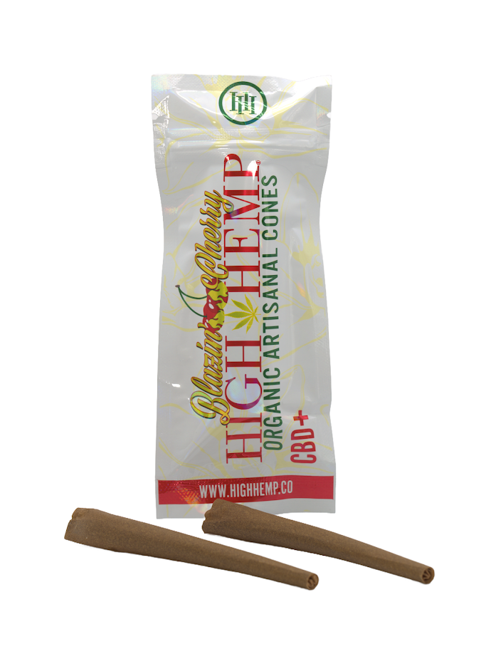 Photograph of product: High Hemp - Blazin' Cherry Hemp Cones 2pk