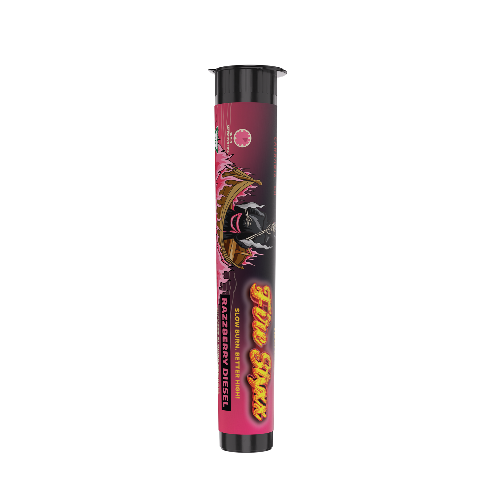 Photograph of product: FIRESTYXX | RAZZBERRY DIESEL | Oui'd | INFUSED PREROLL | 1G | REC