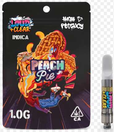 Photograph of product: LOUD PEACH PIE $35 | NON-OUID! ACCESSORY $20 | OUID! GOOD $5 | EXCISE TAX $0.75