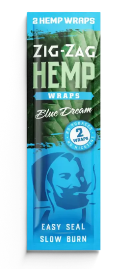 Photograph of product: Zig Zag - Hemp Wraps - Blue Dream (2ct)