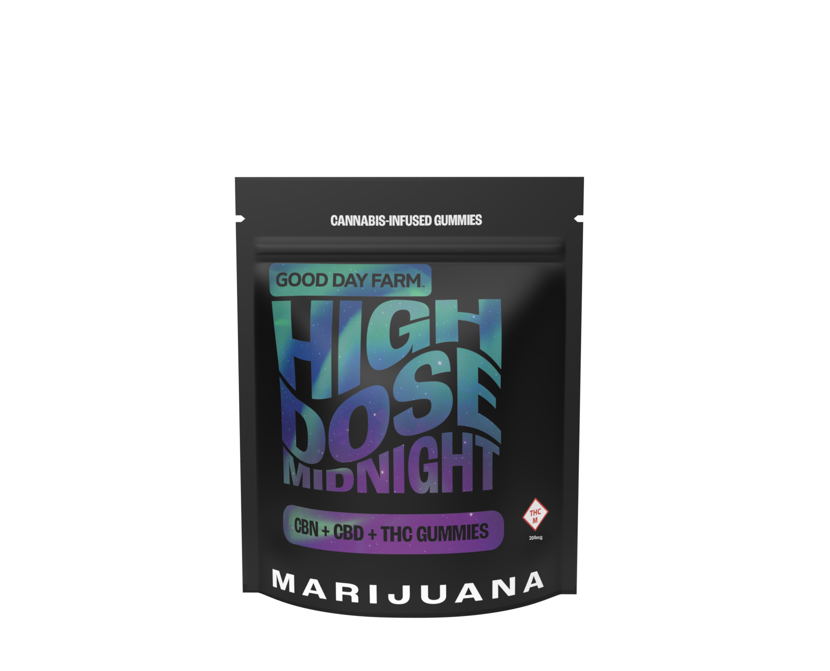Photograph of product: GOOD DAY FARM - GUMMIES - 200MG TH-oui / 50 CBD / 50MG CBN - 10PK - 2:1:1 MIDNIGHT