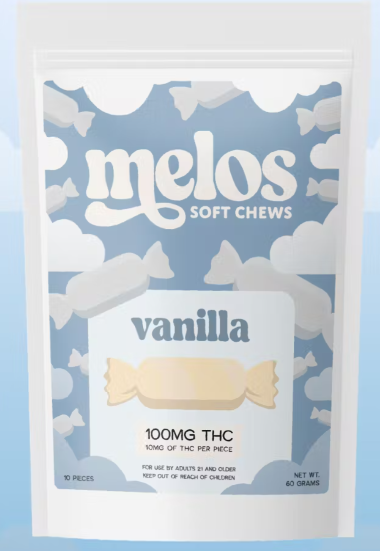 Photograph of product: Vanilla Chews Hybrid | 100mg | Pharmers