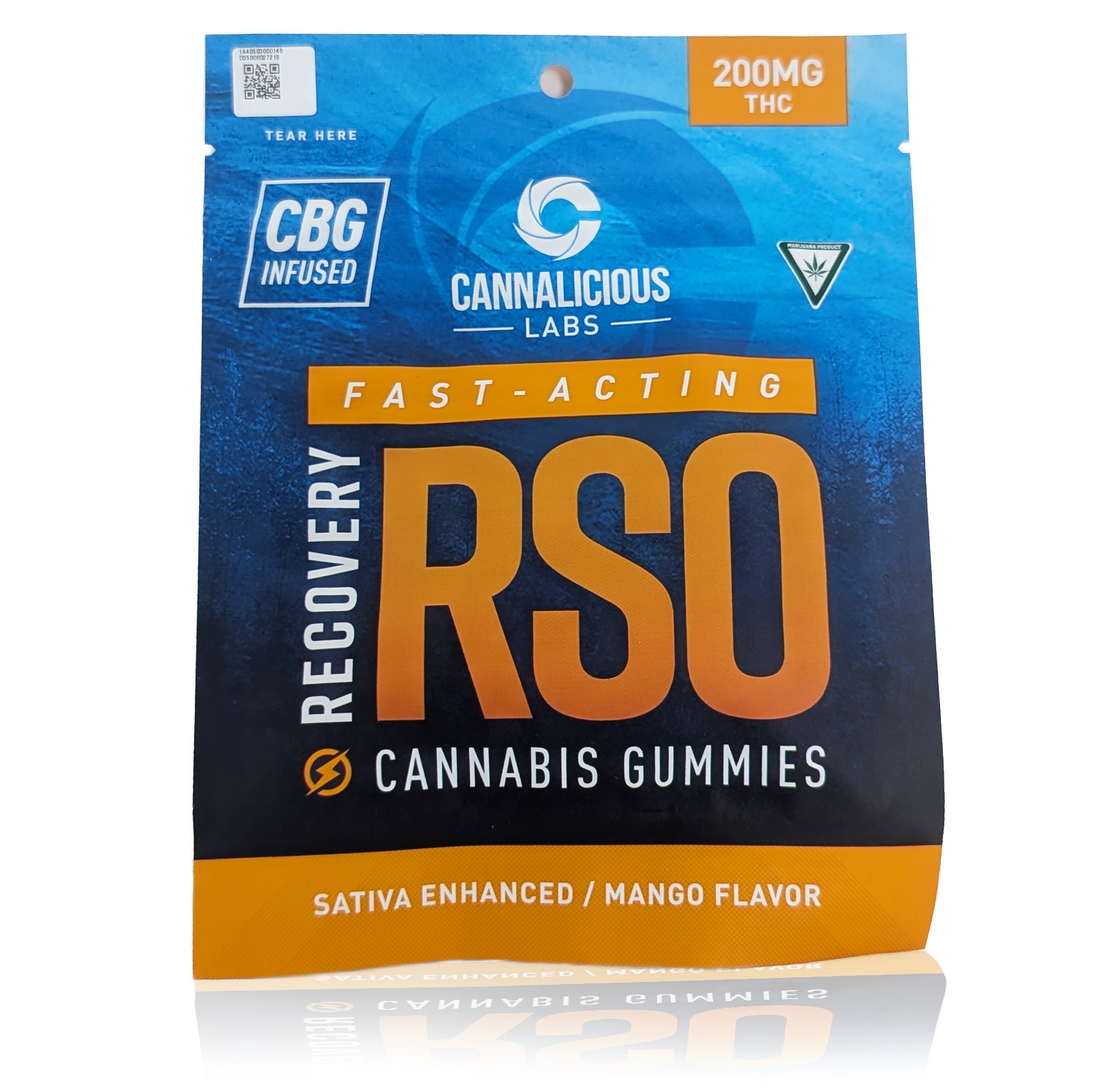Photograph of Product: MANGO - 200MG THC RSO GUMMY