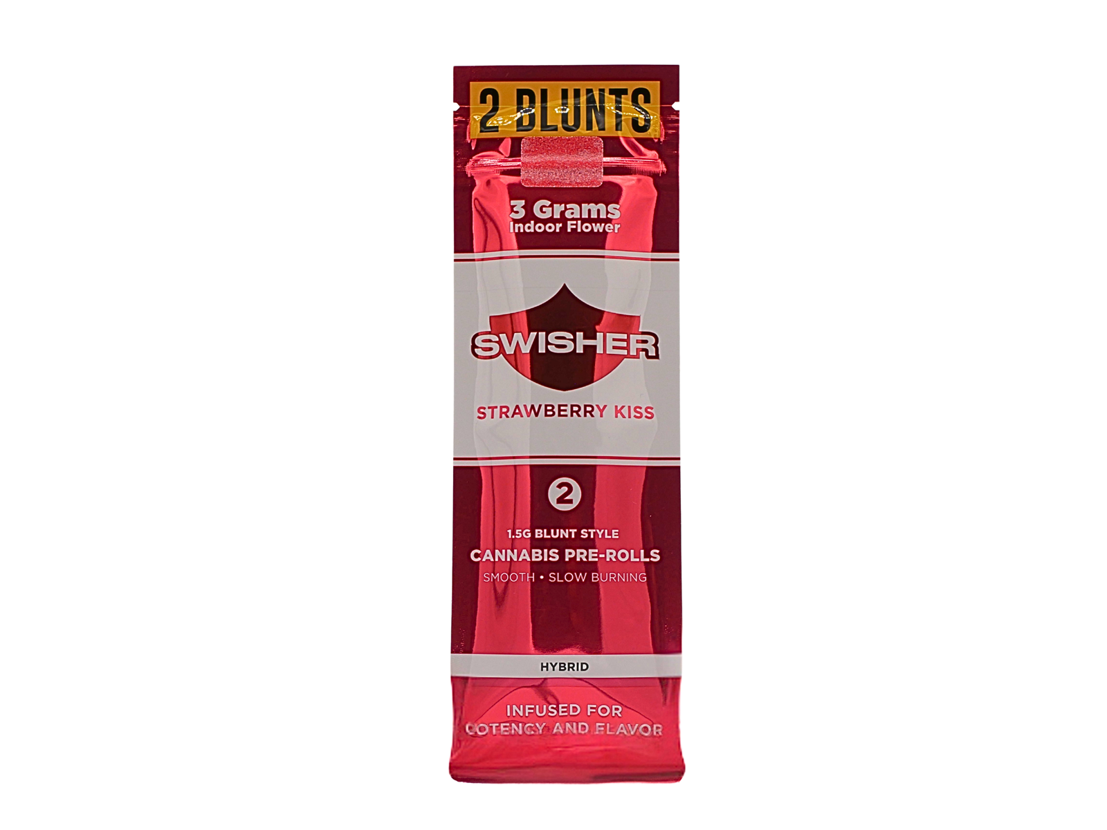 Photograph of product: SWISHER | STRAWBERRY KISS | HYBRID | INFUSED MULTI-PACK | 3G | REC