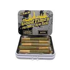 Photograph of product: Good Times | Sour Skittles | Infused Pre-Roll | 5 pack | 3.75g