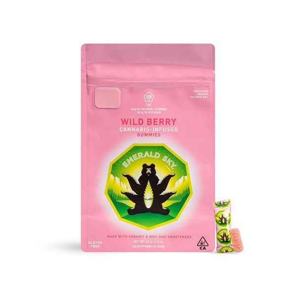 Photograph of product: Emerald Sky - Wild Berry - 100mg 10pk 10mg Each
