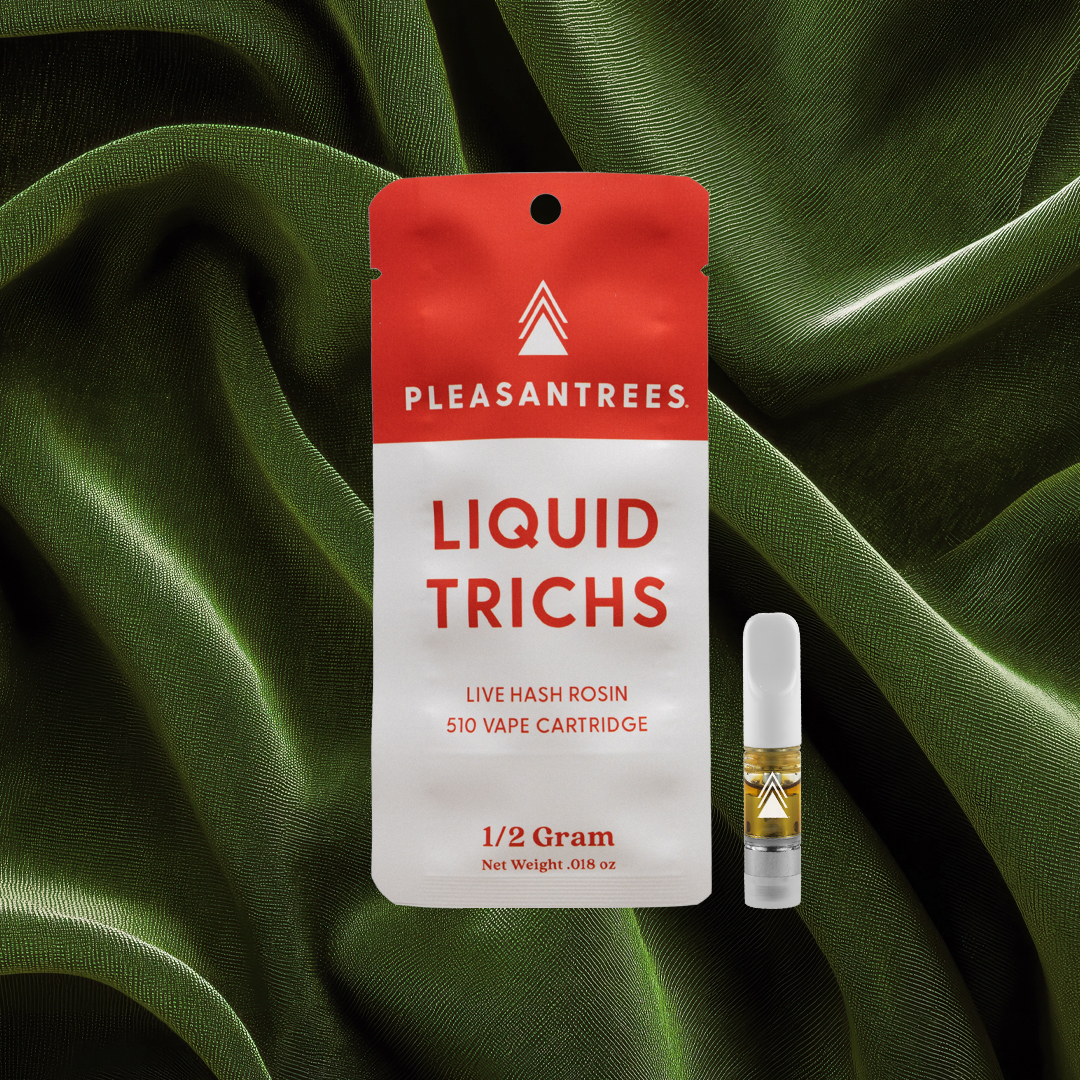Photograph of product: Pleasantrees | 510 Vapor Cartridge | Live au chocolat Rosin | Strawberry Candy