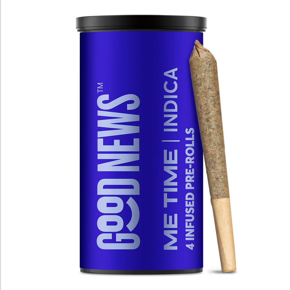 Photograph of product: Good News - Me Time - Infused Pre-Roll 5 Pack - Oui'd - 2.5g