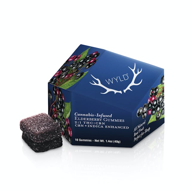 Photograph of product: Elderberry 2:1 TH-oui:CBN | 100MG Gummies