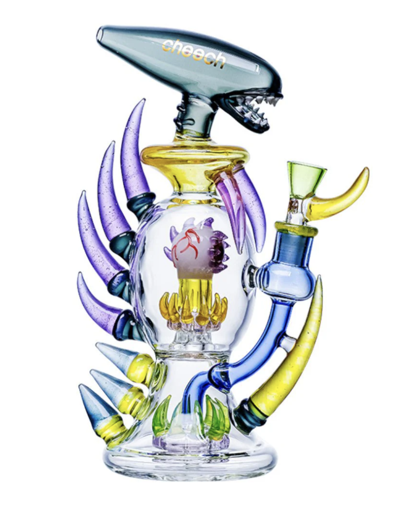 Photograph of Product: Extraterrestrial Invader | Multi-Color Alien Water Pipe