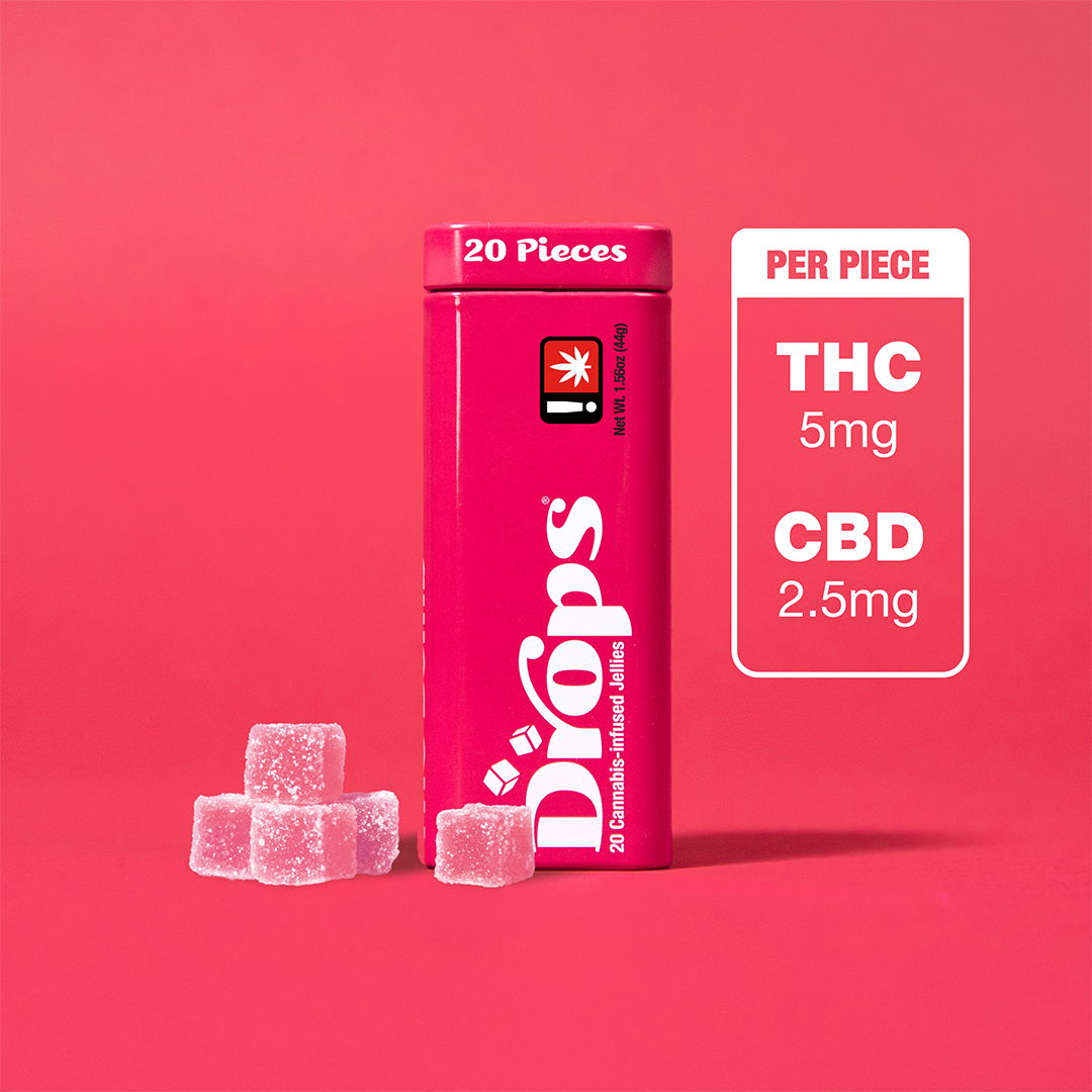 Photograph of product: Drops | 20pk Ratio | Raspberry 2:1
