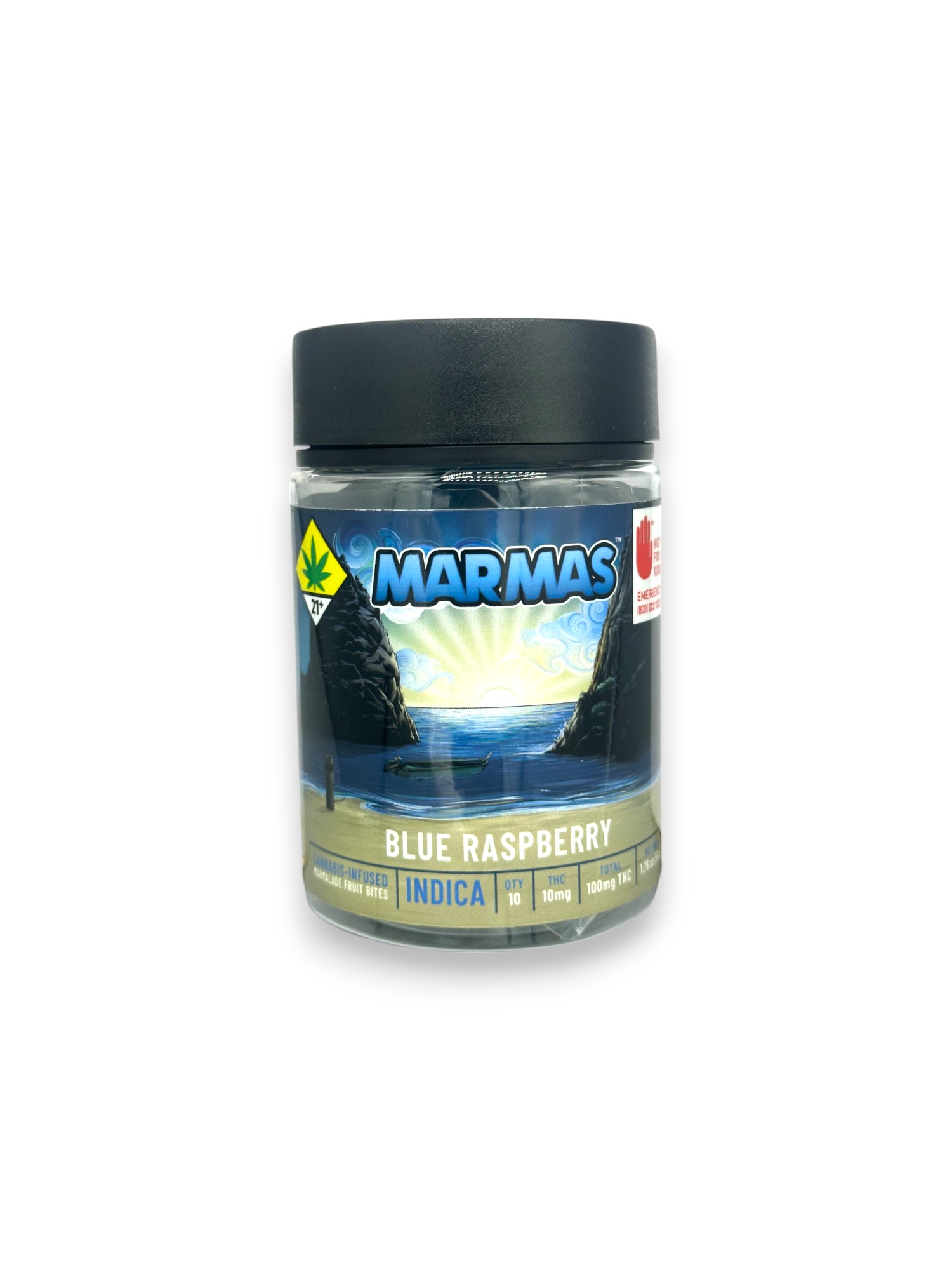 Photograph of product: CBG:TH-oui 1:1 Blue Raspberry 10pk (Marmas)