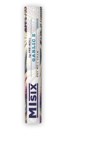 Photograph of product: MISIX GARLIC Z 1PK PRE-ROLL 1G