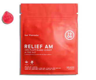 Photograph of product: Gummies - Relief AM (For Pain) - 5Pcs - 100mg