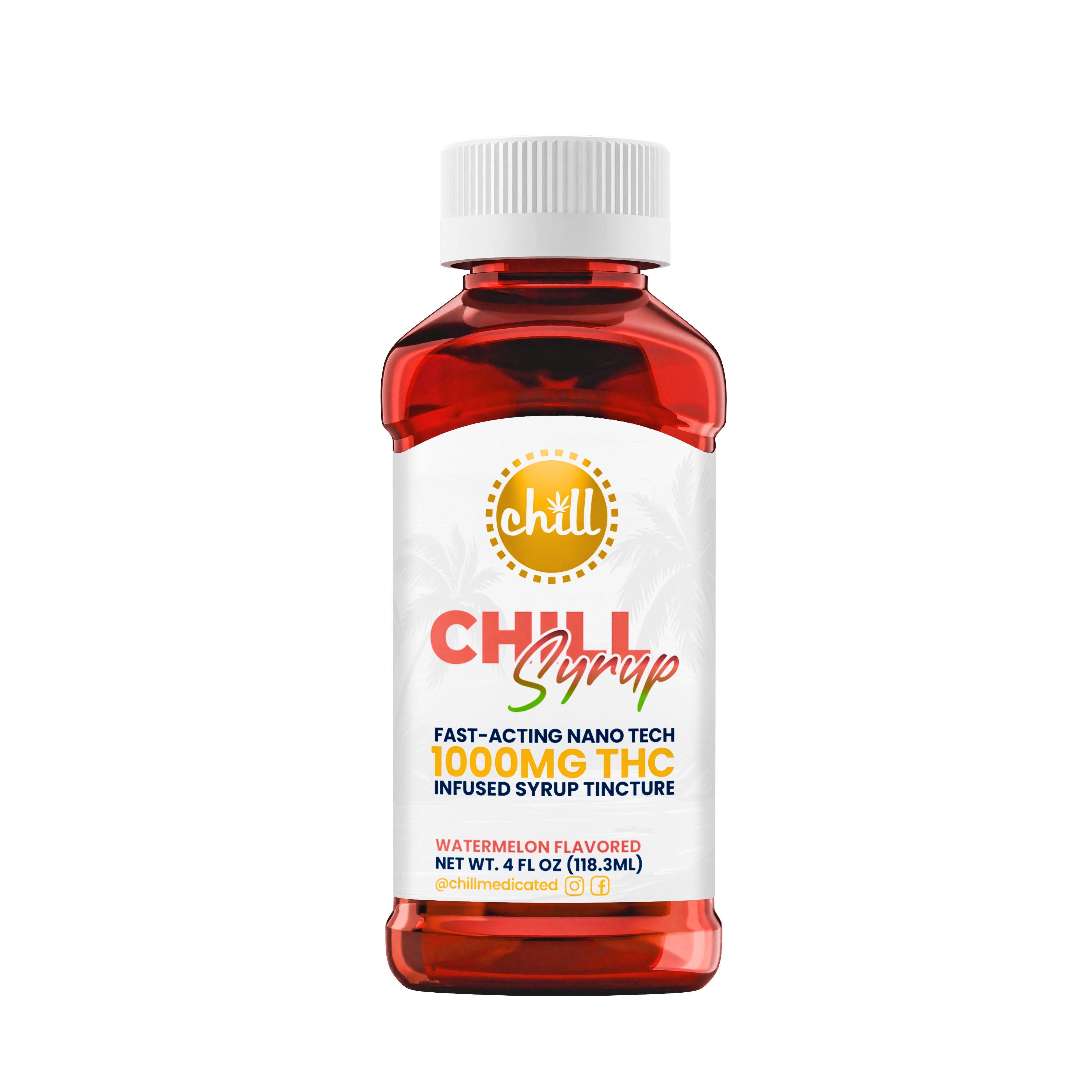 Photograph of product: Chill Medicated - 100MG Syrup - Watermelon