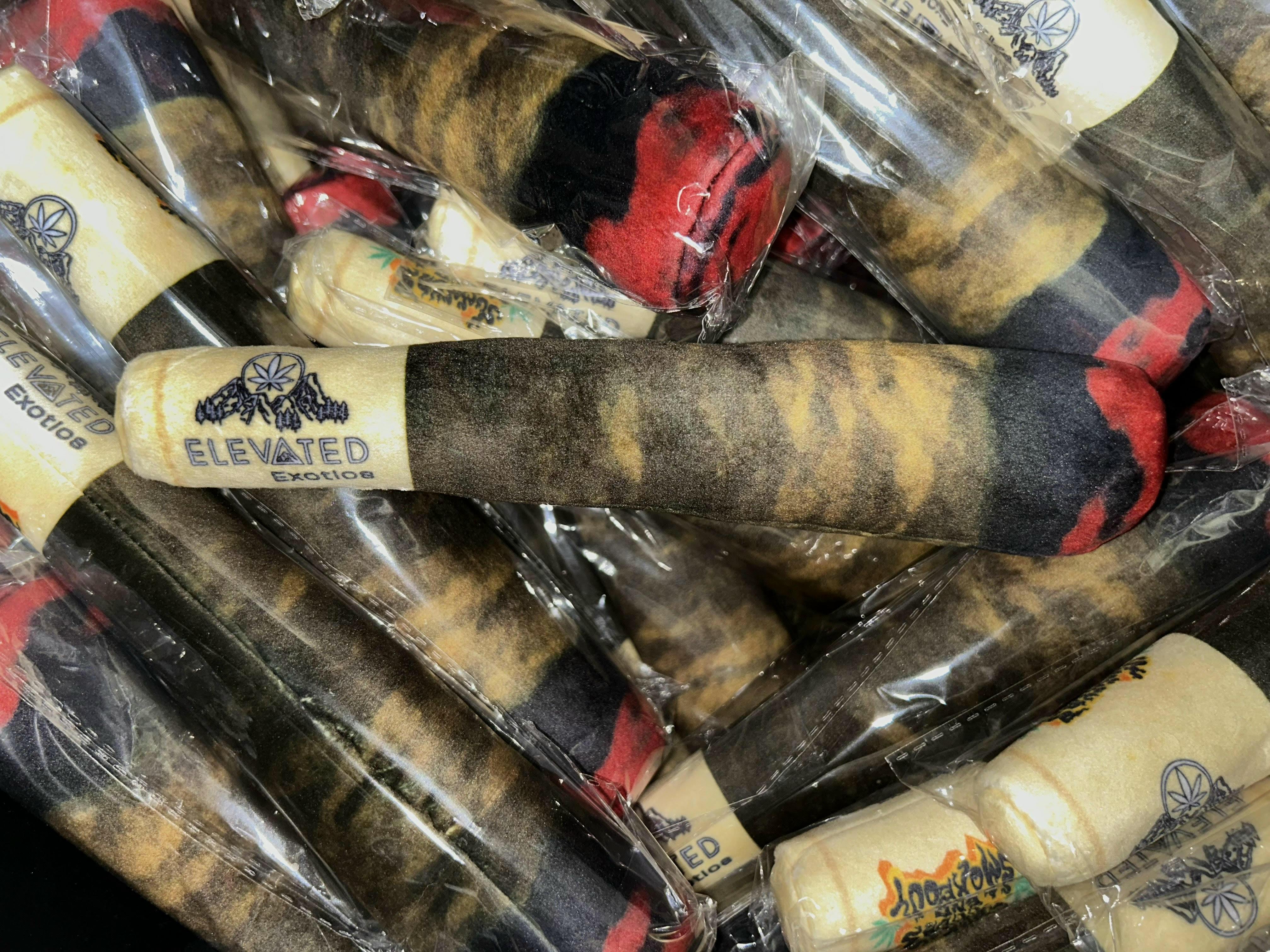Photograph of Product: Summer's End Smoke Out Joint Dog Toy  | Elevated Exotics