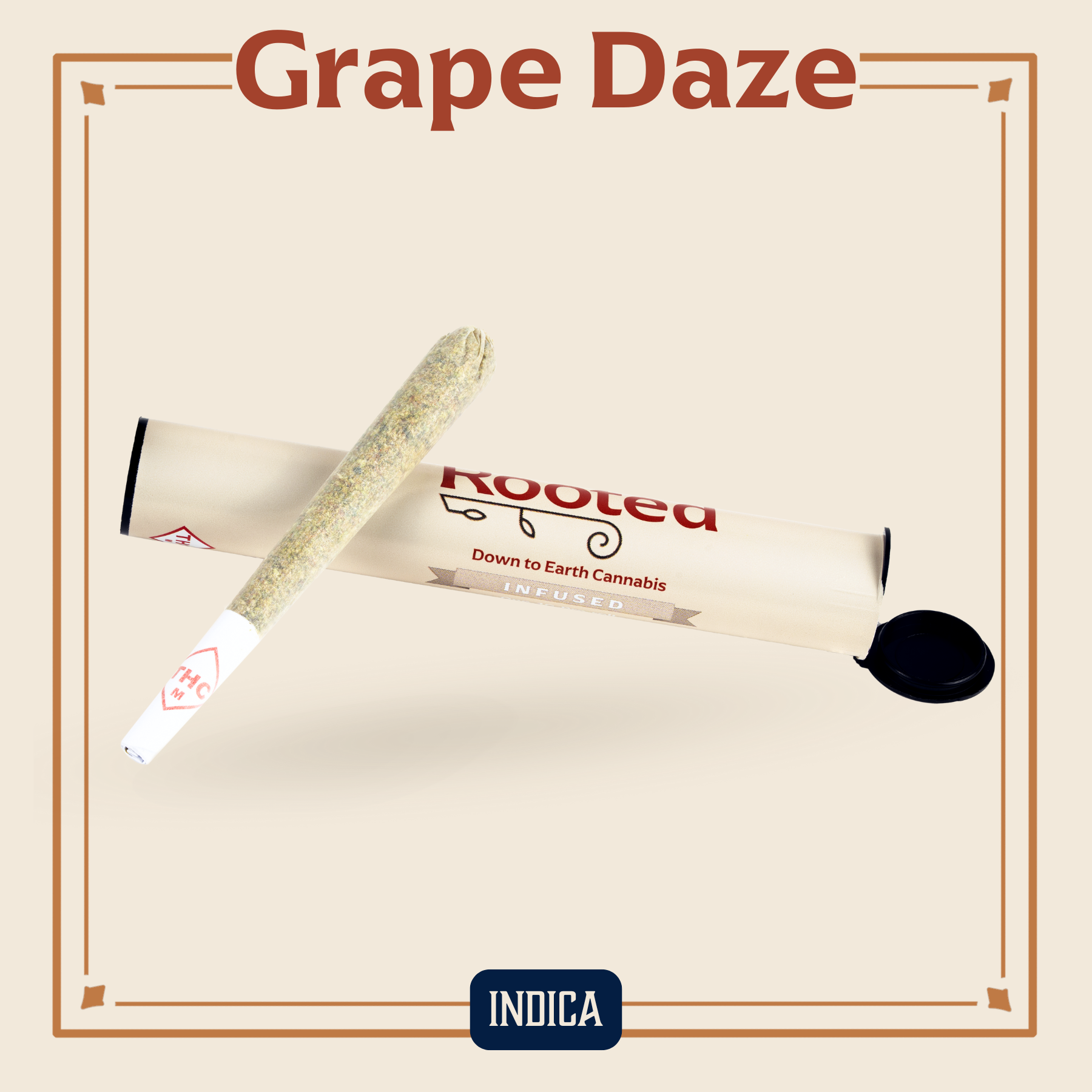 Photograph of product: Grape Daze Infused Pre-Roll | 1g