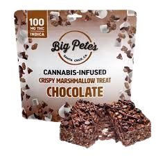 Photograph of product: Big Pete's Treats | Chocolate Crispy Marshmallow Treat Oui'd | 100mg