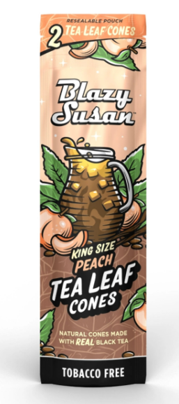 Photograph of product: Blazy Susan Peach Tea Leaf Cones King 2pk