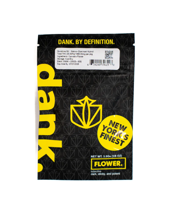 Photograph of product: Dank Sunshine OG Sun-Grown Flower 3.5g