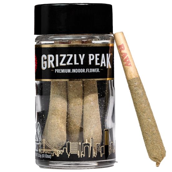 Photograph of product: D. Grizzly Peak Cub Claws 5 x .7g Infused Pre Rolls - RS 11 (I) - 