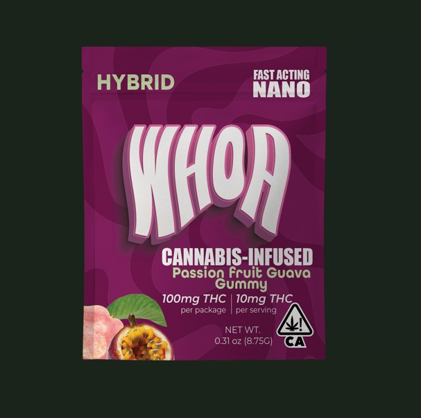 Photograph of product: WHOA | PASSION FRUIT GUAVA (H) | 100MG GUMMY