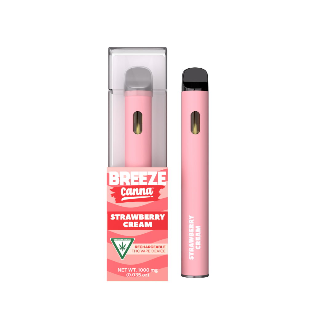 Photograph of product: Breeze | Strawberry Cream Disposable Vape | 1g