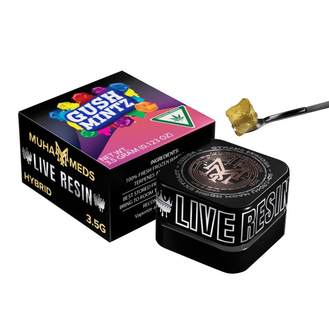 Photograph of product: Muha Meds 3.5g Live Resin | Gush Mintz - Oui'd Dom
