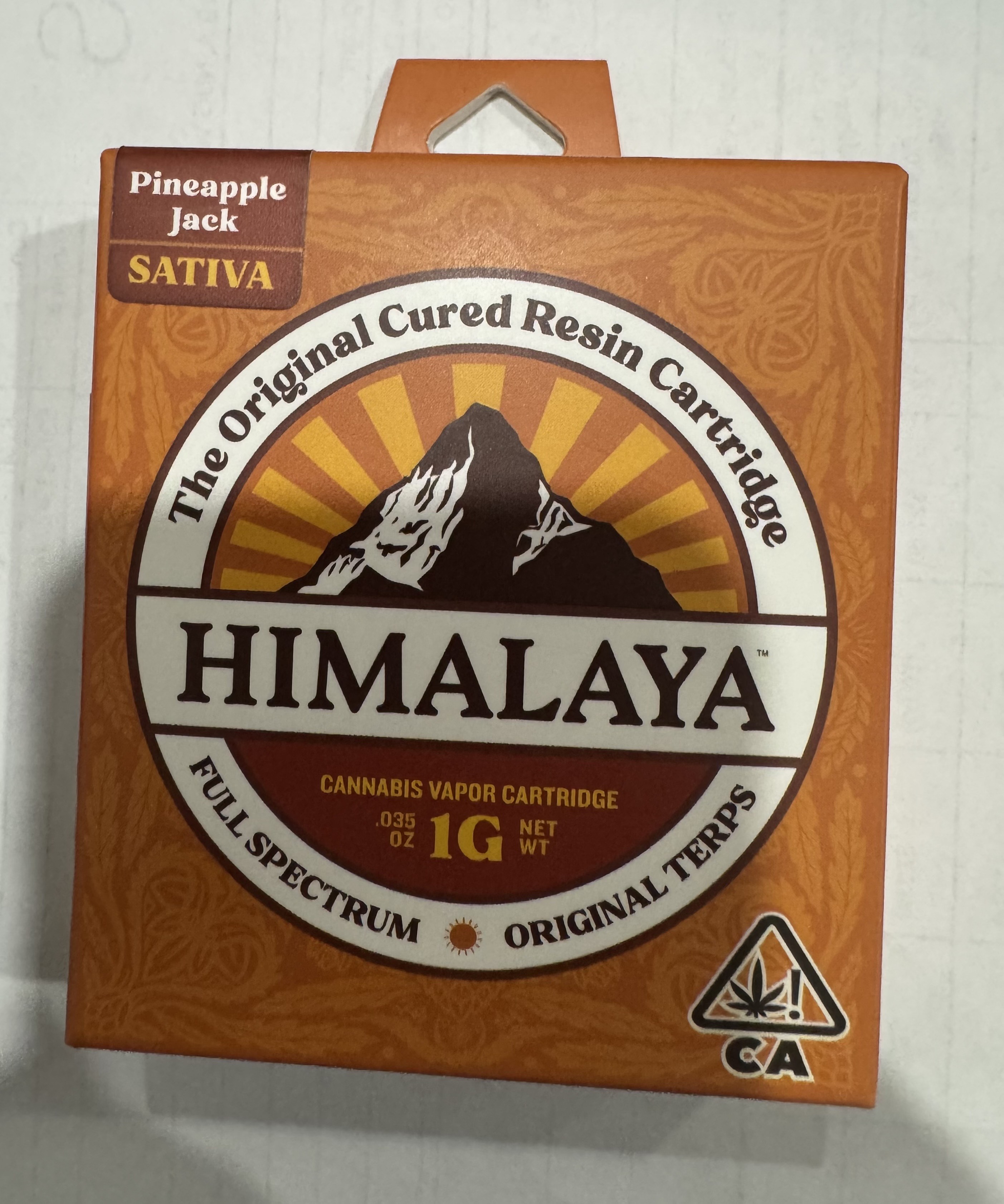 Photograph of product: PINEAPPLE JACK 1G CARTRIDGE - 1 G