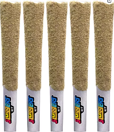 Photograph of product: Sluggers Infused 5pk Prerolls Blueberry Banana