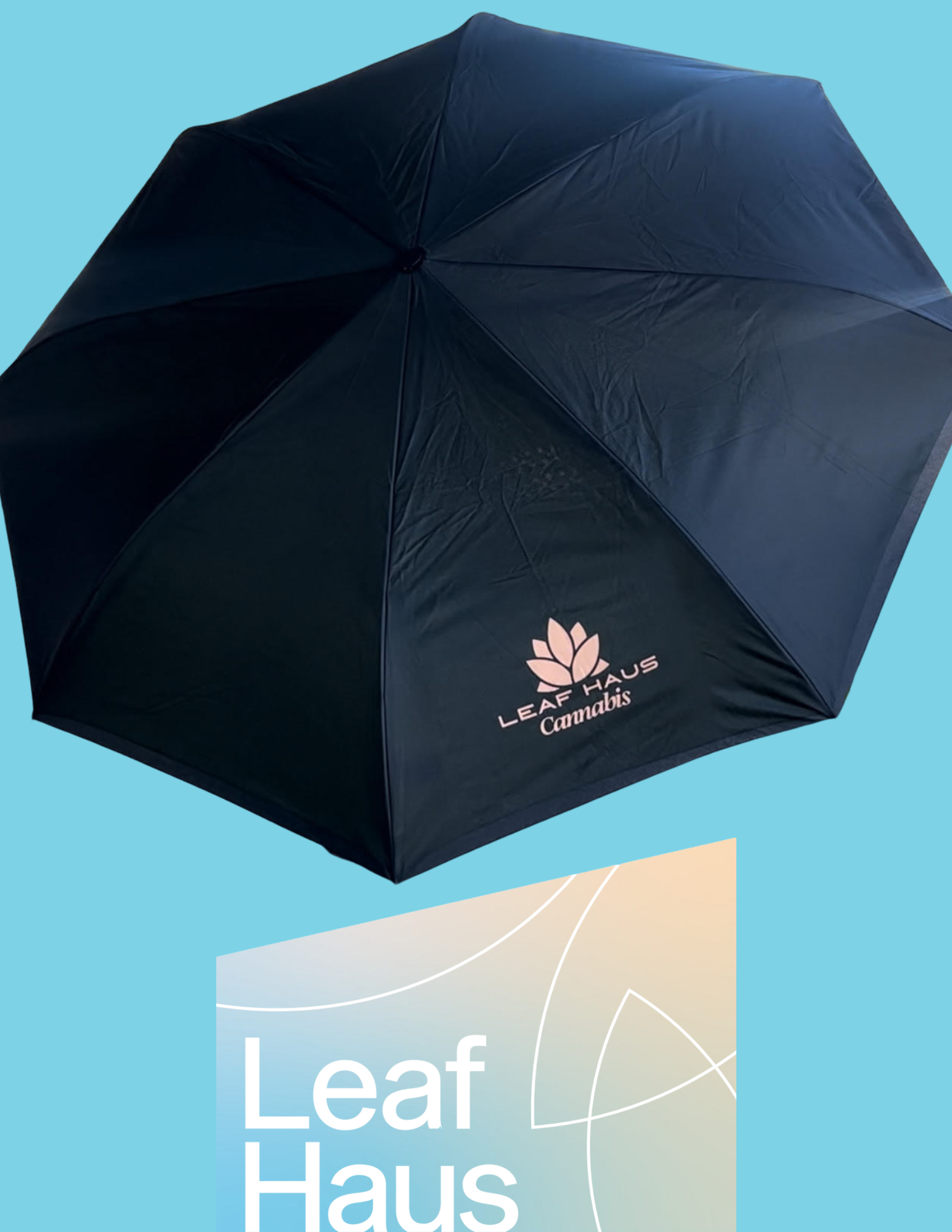 Photograph of product: Leaf Haus - Umbrella Small Logo