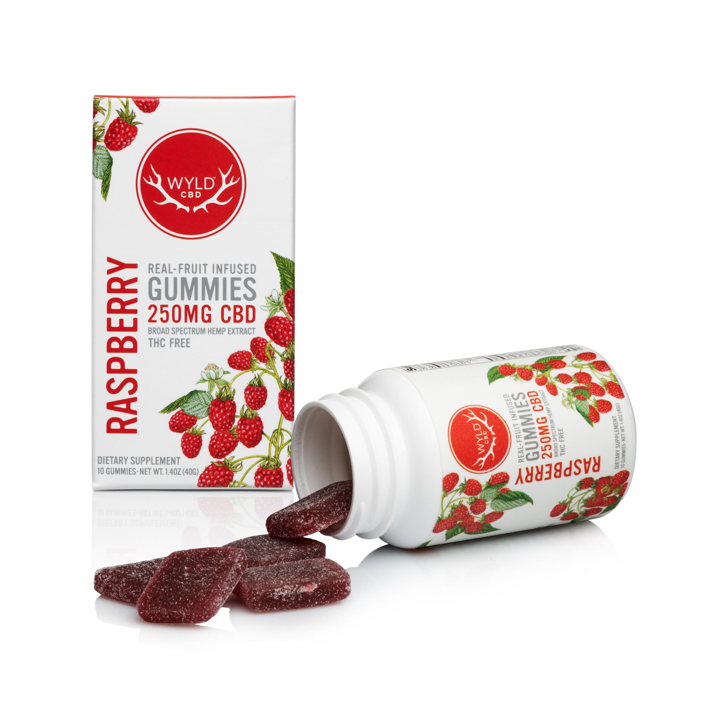 Photograph of product: Wyld - HEMP Raspberry 10pc. Gummies