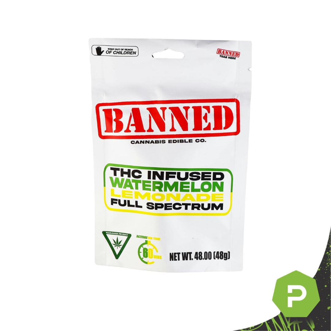 Photograph of product: Banned | 200mg Gummies | Watermelon Lemonade