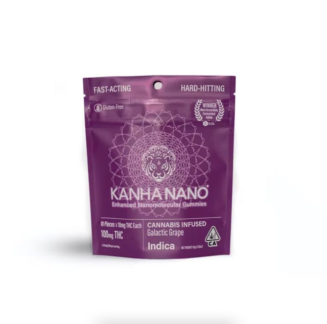 Photograph of product: NANO Galatic Grape 100mg 10ct - 