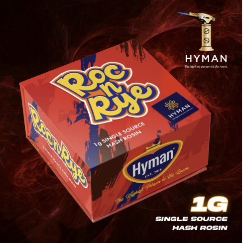 Photograph of product: HYMAN | au chocolat Rosin - Roc n' Rye - 1g