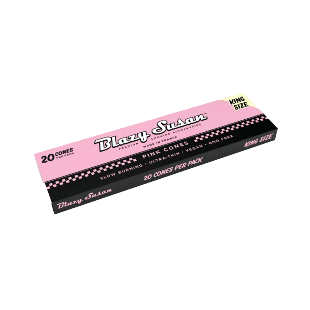 Photograph of product: Blazy Susan | Cones | Pink Paper | King Size | 20pk